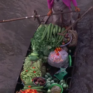 Floating Markets, Mekong Delta, Vietnam