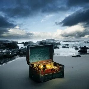 Fortune Found Treasure Chest Print