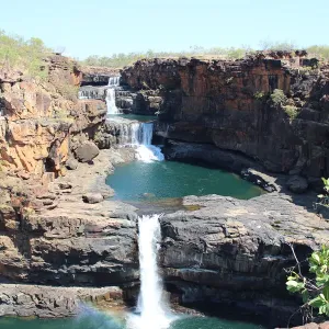 The four-tiered Mitchell Falls