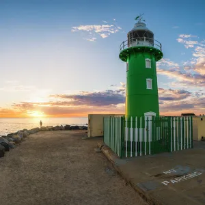 Fremantle lighthouse at sunset, Western australia