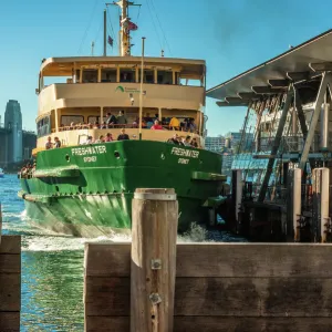 Freshwater Class Ferry Docking at Circular Quay