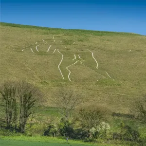 The Giant at Cerne Abbas, Dorset, England, United Kingdom