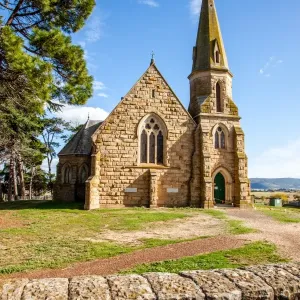 Gothic style church at Ross. Tasmania. Australia Gothic style church at Ross. Tasmania. Australia