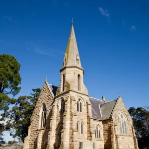 Gothic style church at Ross. Tasmania. Australia Gothic style church at Ross. Tasmania. Australia