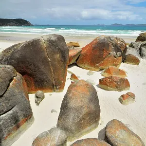 Granite Boulders on the Beach Granite Boulders on the Beach