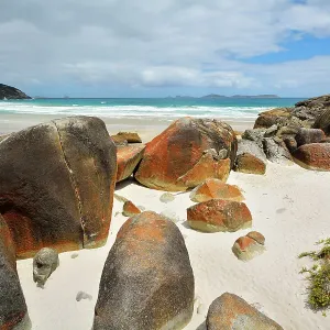 Granite Boulders on the Beach Granite Boulders on the Beach