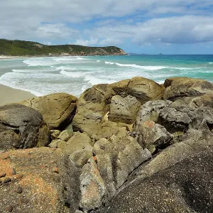 Granite Boulders and Sea Bay Granite Boulders and Sea Bay