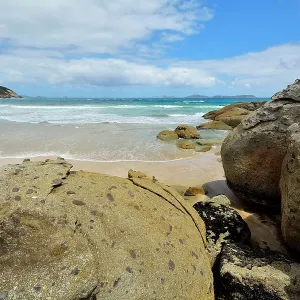 Granite Boulders and Sea Bay Granite Boulders and Sea Bay