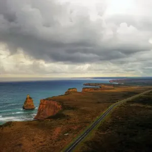 Great Ocean Road aerial view Great Ocean Road aerial view