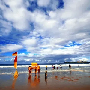 Group of people on beach Group of people on beach