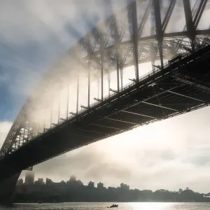 Harbour Bridge Laser Show Print