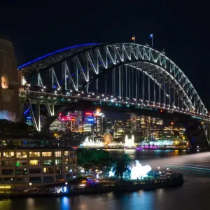 Vivid Sydney Harbour Bridge Print