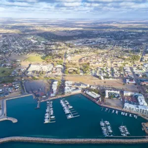 High angle view of Geraldton