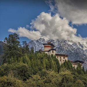 High up in the mountainous region of Jigme Dorji National park is Gasa Dzong, in Northern Bhutan