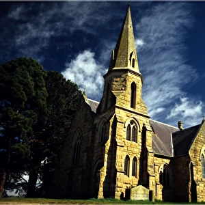 Historic church at Ross, Central Tasmania, Australia