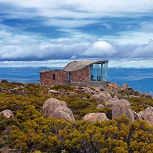 Hobart top view from Mt Wellington, Tasmania