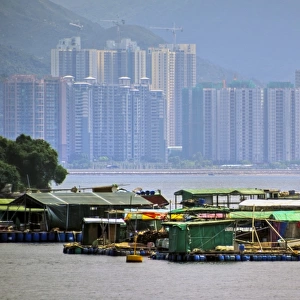 Hong Kong New Territories floating village