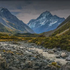 Hooker Valley, Mount cook Aoraki National Park, south Island of New Zealand Hooker Valley, Mount cook Aoraki National Park, south Island of New Zealand
