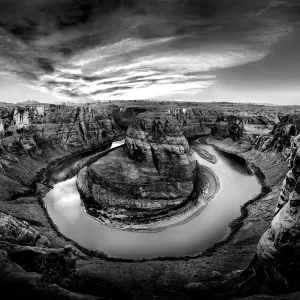 Horseshoe Bend in Black and White Horseshoe Bend in Black and White