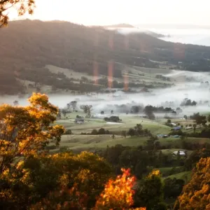 Hunter valley at sunrise