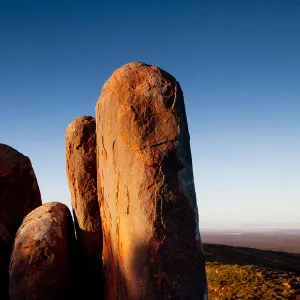 Inselberg rock formations