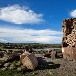 Inside of a Chullpa Tomb, Sillustani, Lake Umayo, Puno, Peru