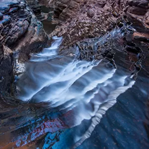 Inside the gorges of karijini National Park at Reagan Pool