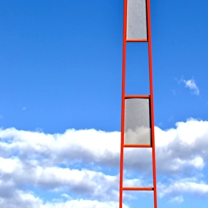 Interesting ladder with sky backdrop