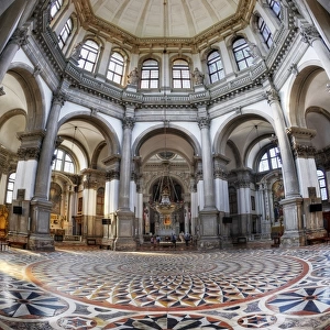 The Interior of Basilica Di Santa Maria Della Salute, Venice, Italy