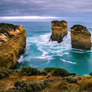 Island Archway at Great Ocean Road after been collapse