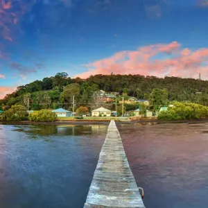 Jetty sunrise panorama