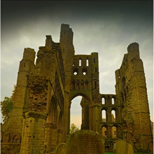 Kelso Abbey, a small town in the Scottish borders region of the United Kingdom