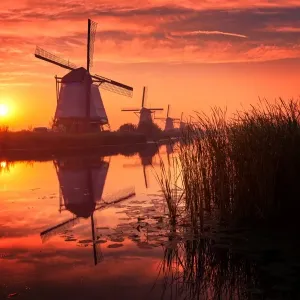 Kinderdijk Sunrise Kinderdijk Sunrise