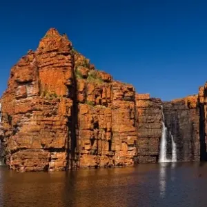 King George Falls Print: Kimberley Coast Waterfall Landscape