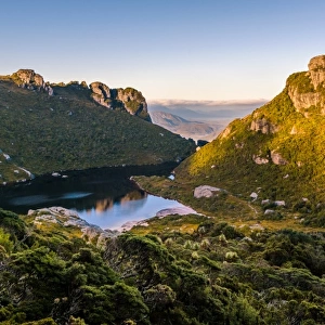 Lake Cygnus in Western Arthurs, Southwest Tasmania