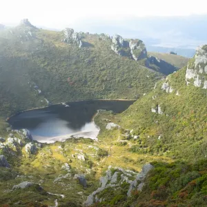 Lake Cygnus in Western Arthurs, Tasmania Australia Lake Cygnus in Western Arthurs, Tasmania Australia