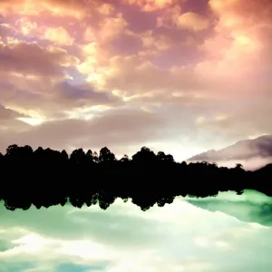 Lake Reflections at Sunrise