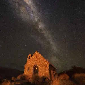 Lake Tekapo church under the Milky Way Lake Tekapo church under the Milky Way