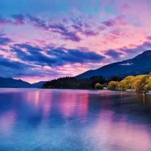 Lake Wakatipu Print: A 84km Long Inland Lake in New Zealand's South Island Lake Wakatipu Print: A 84km Long Inland Lake in New Zealand's South Island