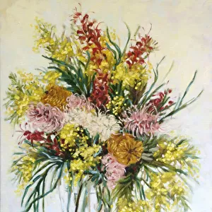 Still Life Australian Native Flowers Oil Painting