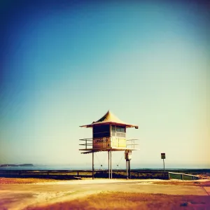 Lifeguard tower at the beach