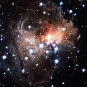 Light Echoes around Star Print (Hubble Telescope) Light Echoes around Star Print (Hubble Telescope)