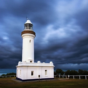Lighthouse with dramatic sky