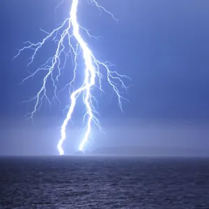 Lightning over Cape Wiles