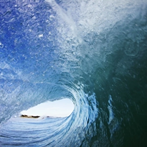 Looking out from barrel of wave