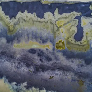 Looking directly down from a drone on mine tailings, New South Wales, Australia Looking directly down from a drone on mine tailings, New South Wales, Australia