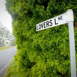 Lovers Lane sign