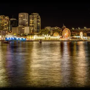 Luna Park across Lavender Bay Luna Park across Lavender Bay