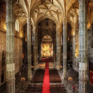The Main Chapel In The Monastery of Saint Jerome (Jer'nimos Monastery), Lisbon, Portugal