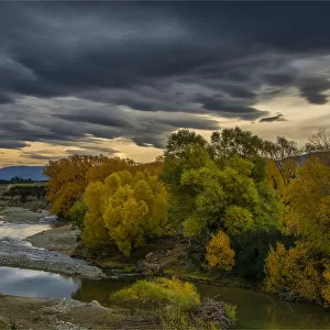 The Manukerikia river in Otago in the south island of New Zealand